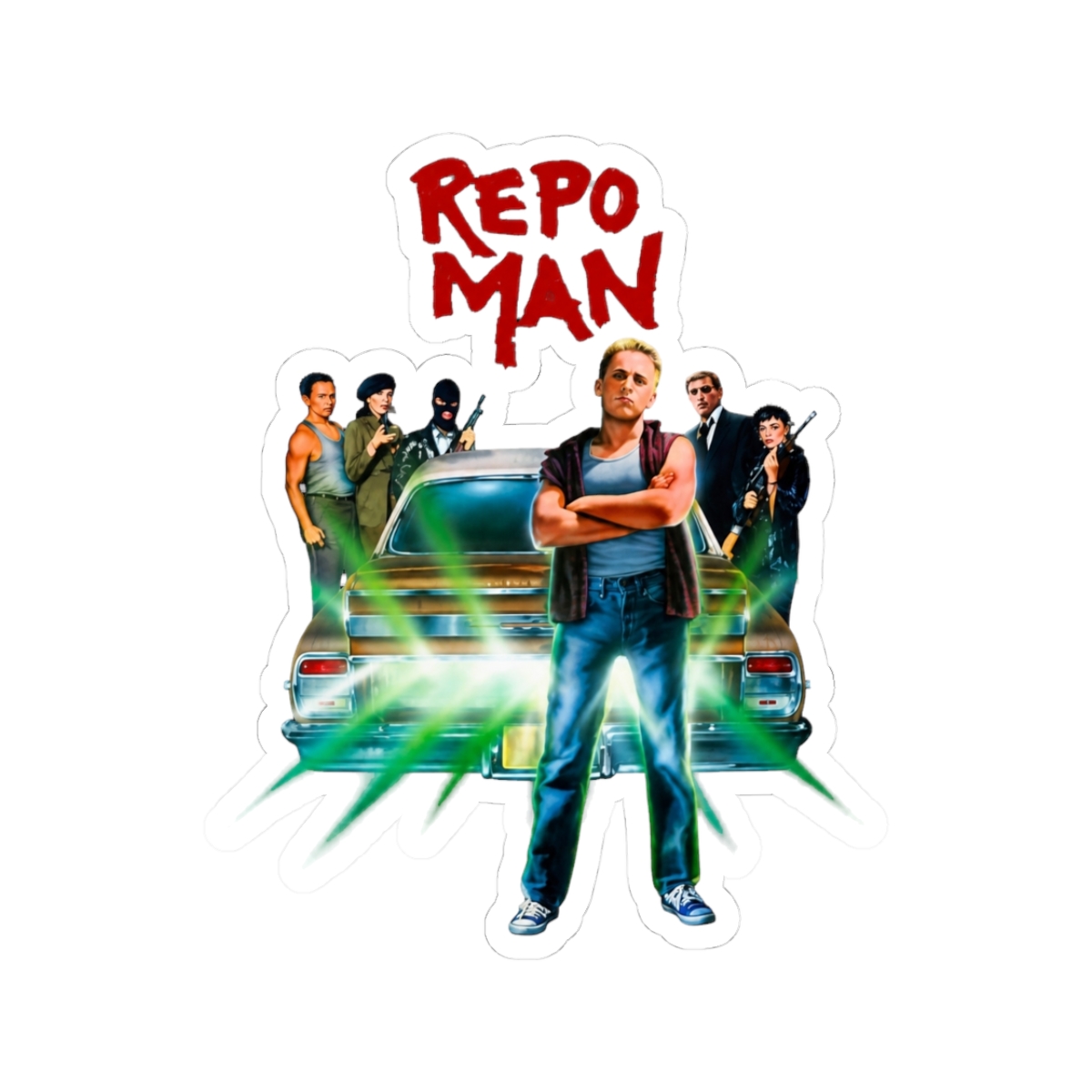 Repo Man 1984 Sticker | R.E.P.O - Official stickers merchandise