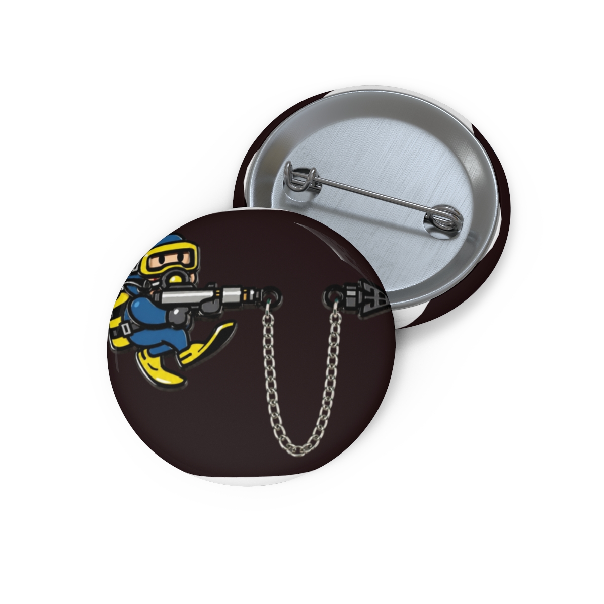 Steel Harpoon Chained Pin | R.E.P.O - Official t-shirts merchandise