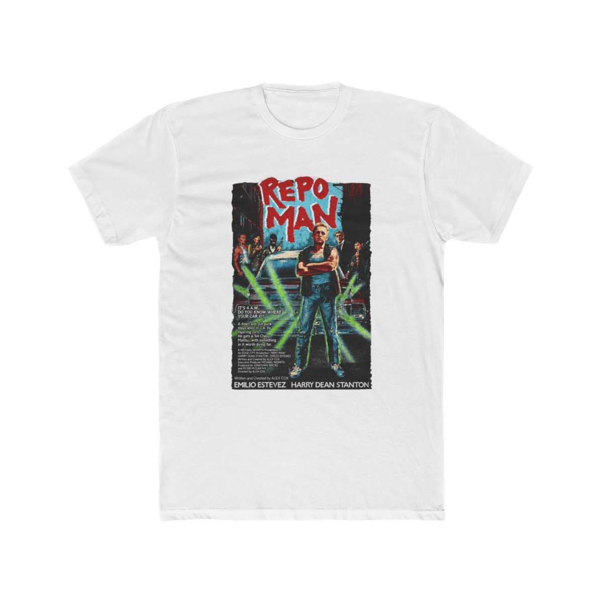 Repo Man, Alex Cox, Harry Dean Stanton, Emilio Estevez T Shirt | R.E.P.O - Official t-shirts merchandise