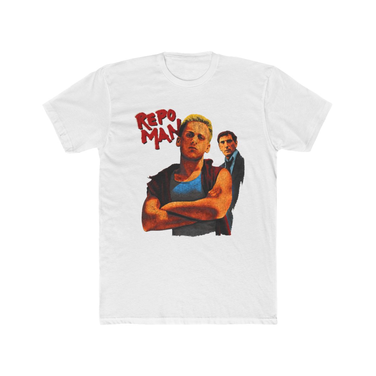 Repo Man, DISTRESSED, Harry Dean Stanton, Emilio Estevez T Shirt | R.E.P.O - Official t-shirts merchandise