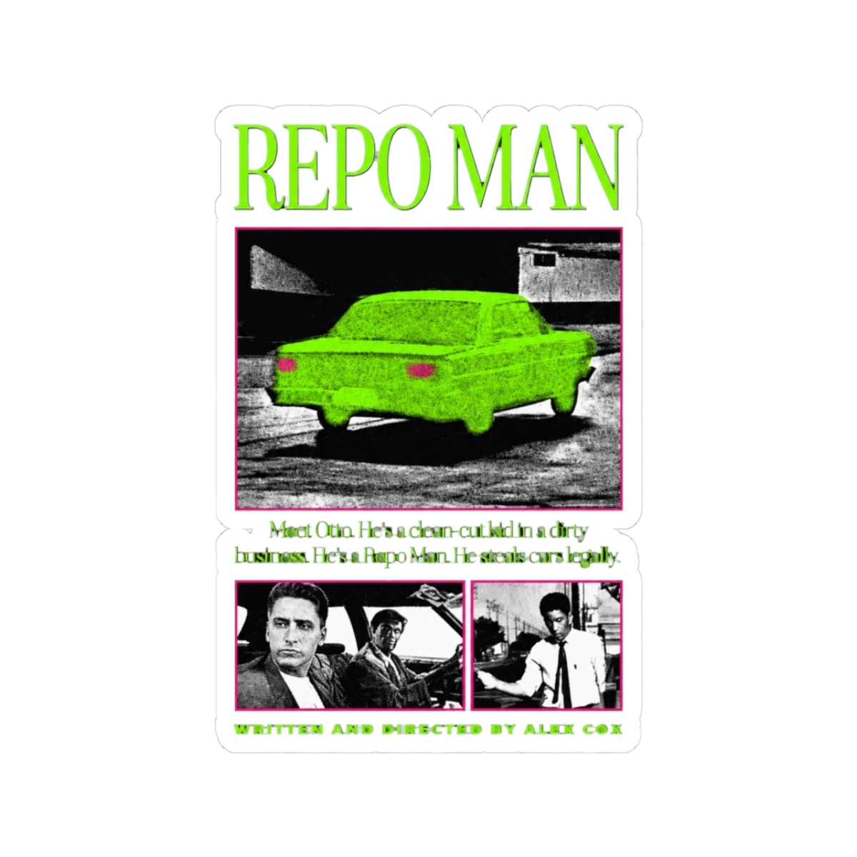 Repo Man - Original Movie Design Sticker | R.E.P.O - Official stickers merchandise