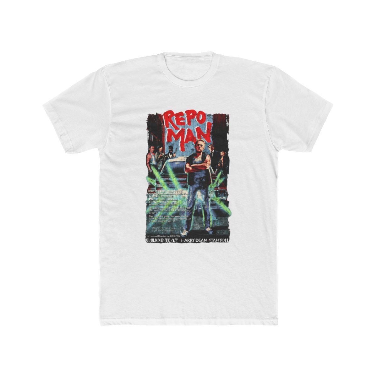 Repo Man, Alex Cox, Harry Dean Stanton, Emilio Estevez T Shirt | R.E.P.O