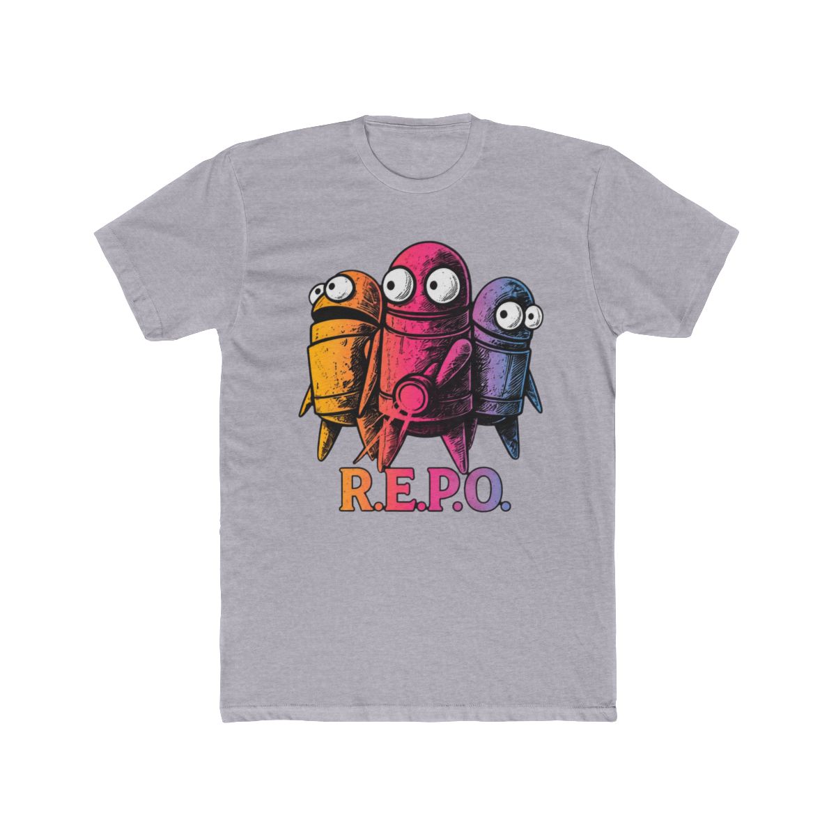R.E.P.O. Game Inspired Shirt, Indie Horror Co-Op Gamer Tee, Dark Sci-Fi Survival Game Aesthetic, Repo Gaming Gift - alternate angle 3, merchandise
