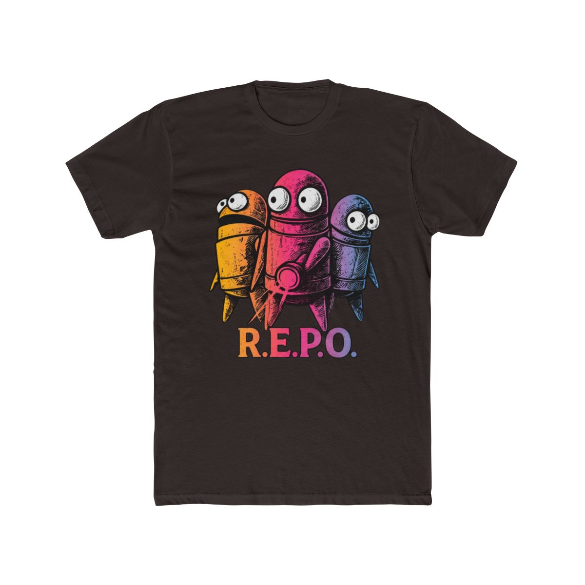 R.E.P.O. Game Inspired Shirt, Indie Horror Co-Op Gamer Tee, Dark Sci-Fi Survival Game Aesthetic, Repo Gaming Gift - alternate angle 2, merchandise