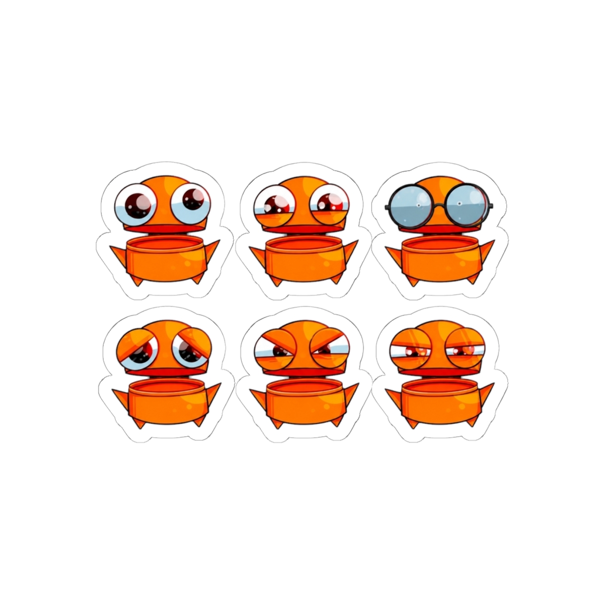 REPO Robot Emotion Stickers - Orange | R.E.P.O - alternate angle 2, merchandise