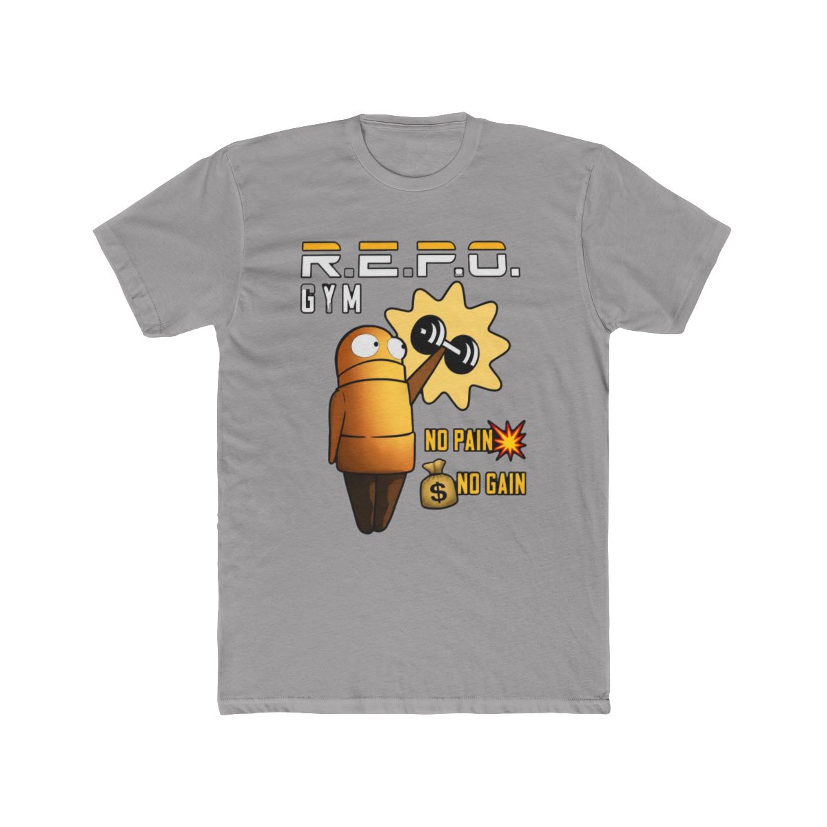 R.E.P.O. Robot Shirt, Gym No Pain No Gain, R.E.P.O. Merch - Official t-shirts merchandise
