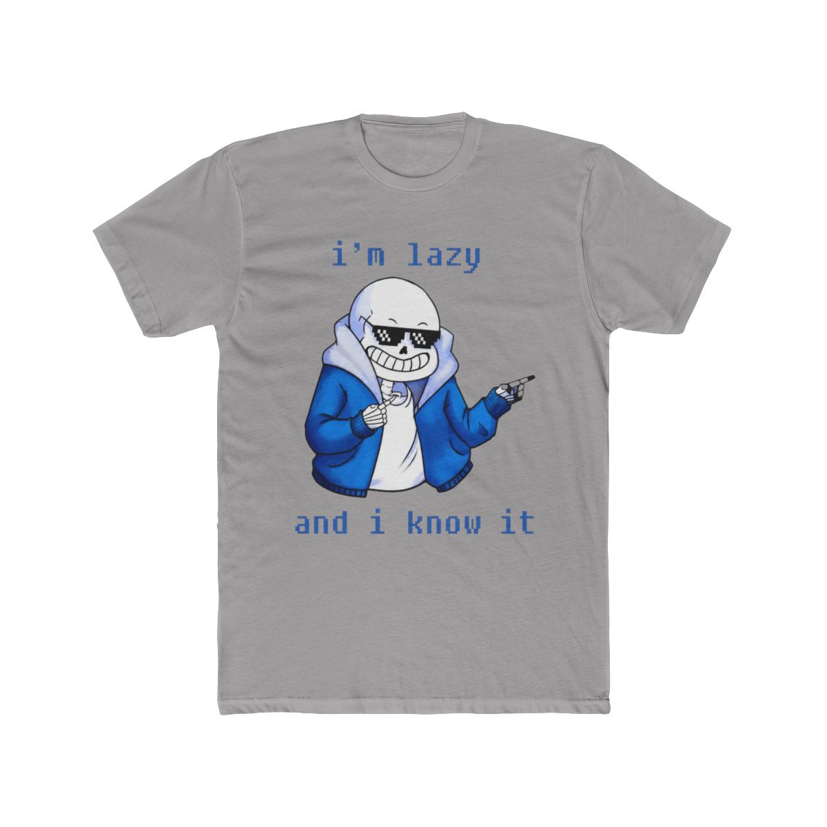 Undertale Merch, Sans "I'm Lazy and I Know It" Shirt | R.E.P.O - Official t-shirts merchandise