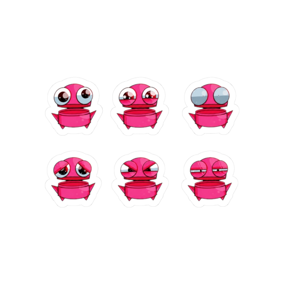 REPO Robot Emotion Stickers - Pink | R.E.P.O - alternate angle 3, merchandise