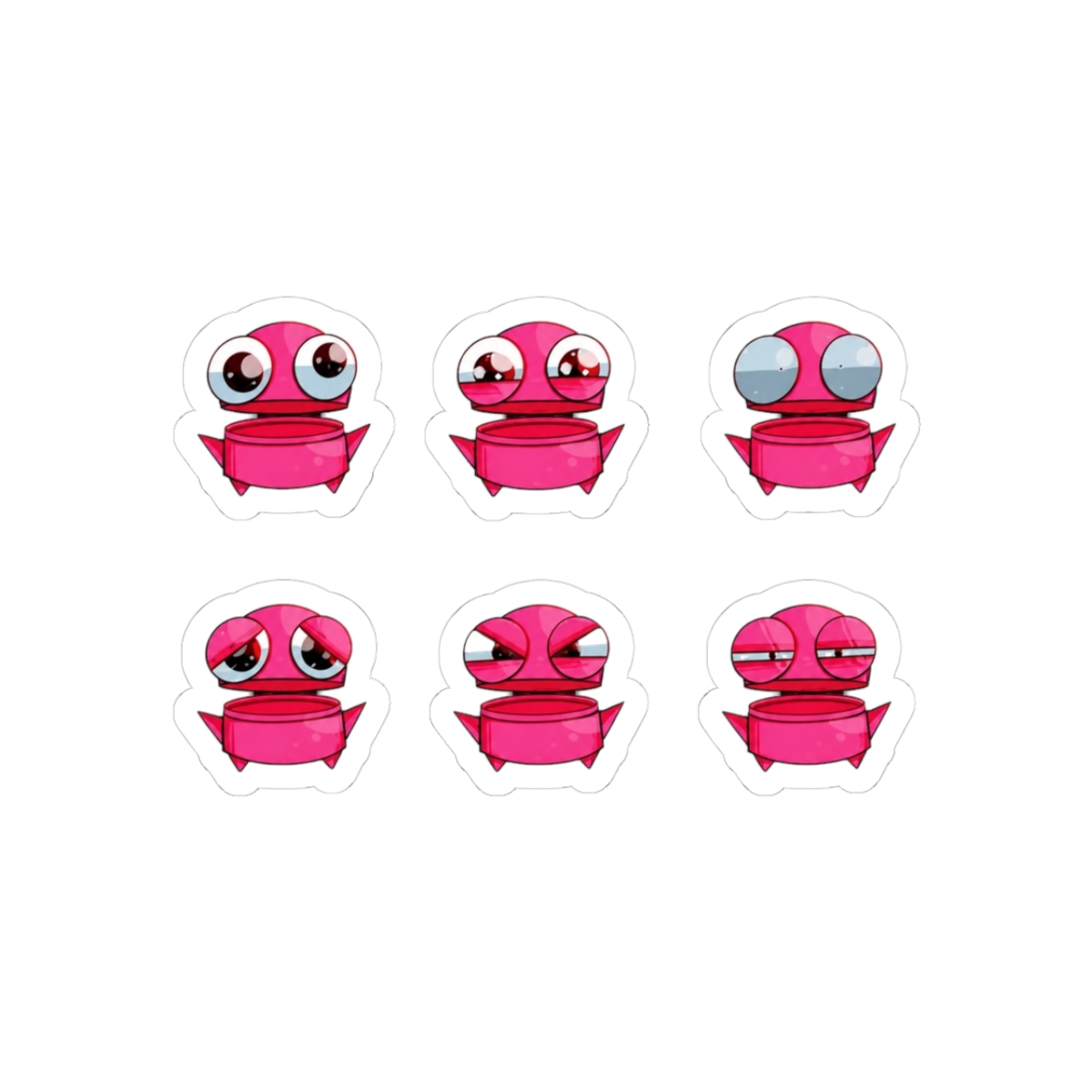 REPO Robot Emotion Stickers - Pink | R.E.P.O - Official stickers merchandise